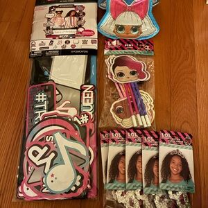 L.O.L. Surprise! Party Decoration Set - Pink, Blue, and Black